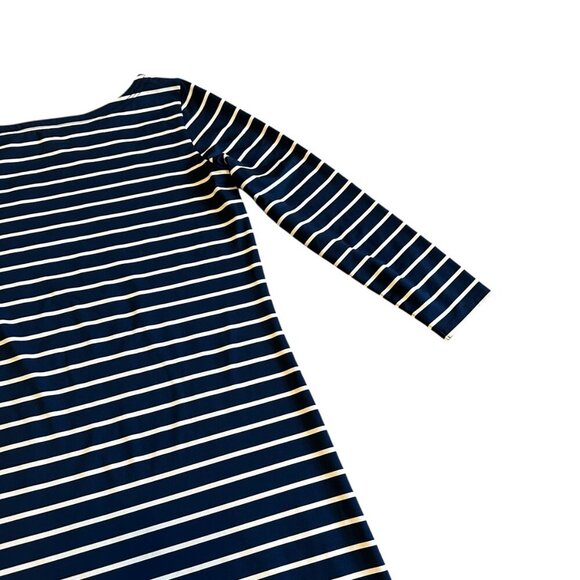 Vineyard Vines Sankaty Navy White Stripe Maxi Dress Stretch Size Small Women's - Picture 9 of 11